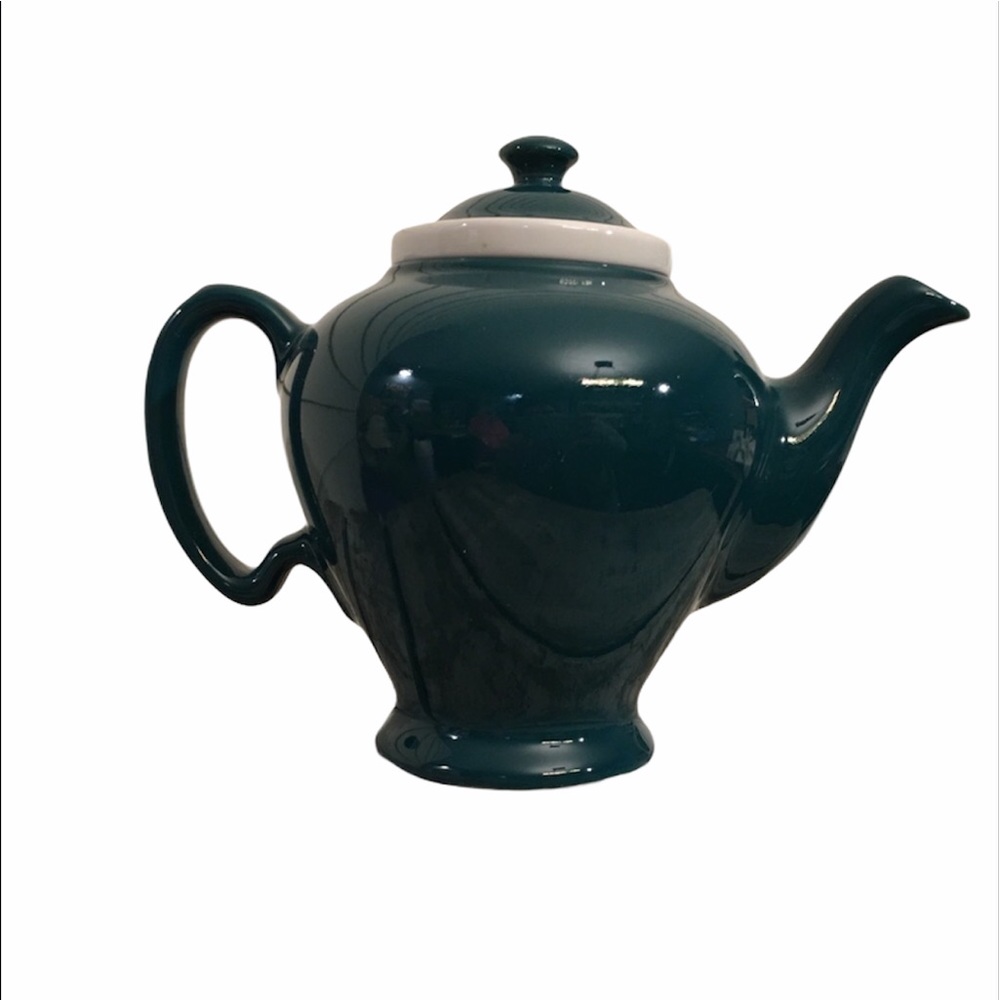 Vintage/ Antique Green McCormick Tea Pot w/infuser